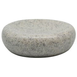 Σαπουνοθήκη μπάνιου πολυεστερική γκρι 10.5x3εκ Ankor 817382