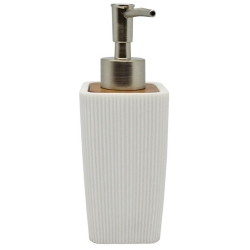 Σαπουνοθήκη-dispenser πολυεστερικό λευκό 6.5x8x18εκ Ankor 829361