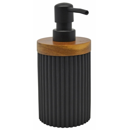 Σαπουνοθήκη-dispenser πολυεστερικό μαύρο 8x9.5x17.5εκ Ankor 829460