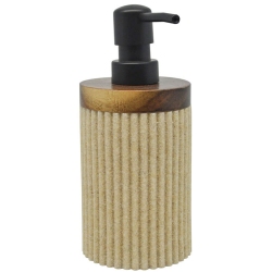Σαπουνοθήκη-dispenser πολυεστερικό μπεζ 8x9.5x17.5εκ Ankor 829491