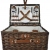 Καλάθι πικνίκ υφασμάτινο-ψάθινο natural 41x30x21εκ Ankor 839773