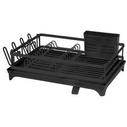 Πιατοθήκη αλουμινίου μαύρη 46x30x12εκ Ankor 838523