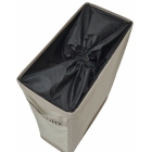 Καλάθι απλύτων υφασμάτινο με ροδάκια Laundry μπεζ 40Lt Ankor 838387