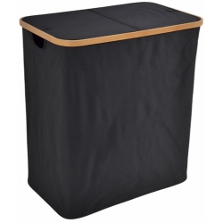 Καλάθι απλύτων υφασμάτινο μαύρο 105Lt Ankor 842209