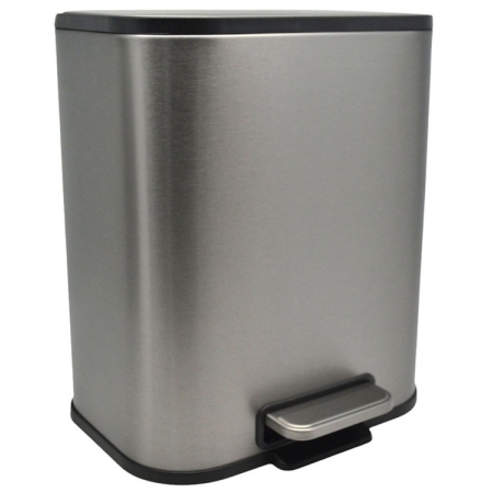 Κάδος πεντάλ ανοξείδωτος ασημί 5Lt Ankor 837526