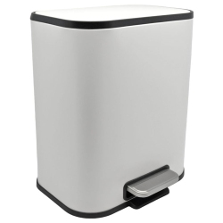 Κάδος πεντάλ μεταλλικός λευκός 5Lt Ankor 837564