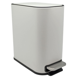 Κάδος πεντάλ μεταλλικός λευκός 5Lt Ankor 837625