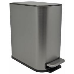 Κάδος πεντάλ ανοξείδωτος ασημί 5Lt Ankor 837663