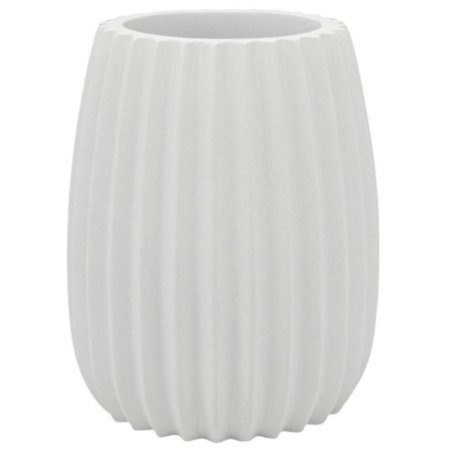 Ποτηράκι μπάνιου πολυεστερικό λευκό 7.5x10εκ Ankor 841653