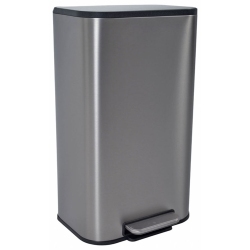 Κάδος απορριμμάτων ανοξείδωτος ασημί 30Lt Ankor 837519