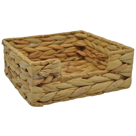 Χαρτοπετσετοθήκη ψάθινη natural 18x18x7εκ Ankor 842193