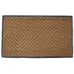 Πατάκι εισόδου καφέ-μαύρο 75x45εκ Ankor 837120