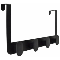 Κρεμάστρα πόρτας μεταλλική μαύρη 35x8x20εκ Ankor 841745