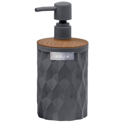 Σαπουνοθήκη-dispenser πλαστικό Diamond γκρι 8x9.5x18.5εκ Ankor 827398