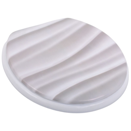 Καπάκι λεκάνης τουαλέτας μαλακό Κύμα γκρι Ankor 842858