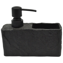 Dispenser με θήκη για σφουγγάρι πολυεστερικό μαύρο 16.5x8x13.5εκ Ankor 842391