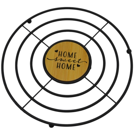 Σουπλά μεταλλικό μαύρο-natural 20x1.5εκ Ankor 841875