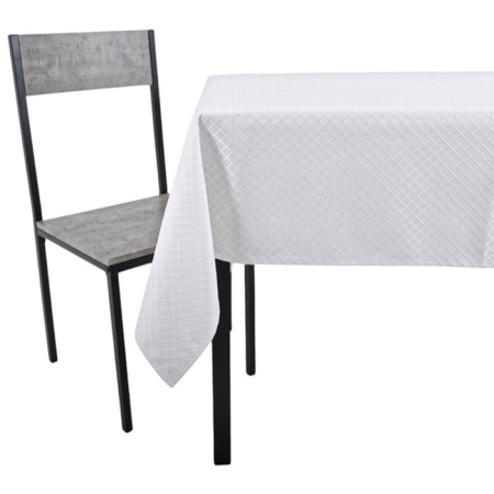 Τραπεζομάντηλο ζακάρ υφασμάτινο αλέκιαστο λευκό 180x140εκ Ankor 844722