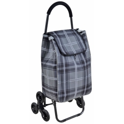 Καρότσι λαϊκής υφασμάτινο Καρώ γκρι 98.5εκ Ankor 836666