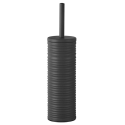 Πιγκάλ βουρτσάκι μπάνιου μεταλλικό ανθρακί 10x38εκ Ankor 845101