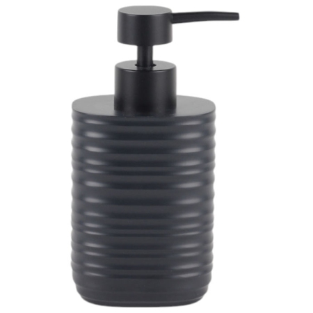 Σαπουνοθήκη-dispenser πολυεστερικό ανθρακί 7.5x8.5x16εκ Ankor 845149