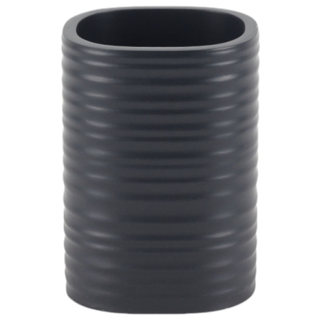 Ποτηράκι μπάνιου πολυεστερικό ανθρακί 7.5x6.5x10.5εκ Ankor 845187