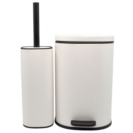 Σετ καδος πεντάλ 5Lt-πιγκάλ ανοξείδωτο Anyday λευκό Ankor 847532