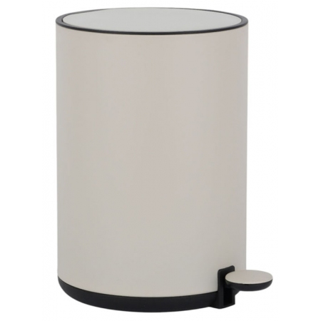 Κάδος πεντάλ μεταλλικός Dutch lifestyle εκρού 5Lt Ankor 849451