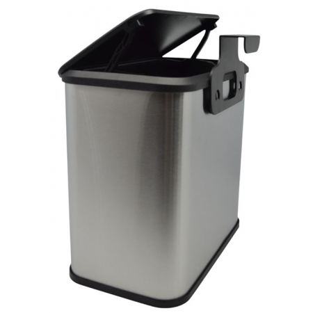 Κάδος απορριμμάτων κρεμαστός ανοξείδωτος ασημί 5Lt Ankor 846832