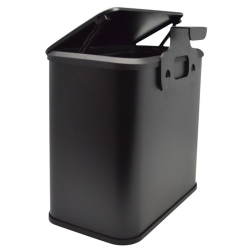 Κάδος απορριμμάτων κρεμαστός ανοξείδωτος μαύρος 5Lt Ankor 846849