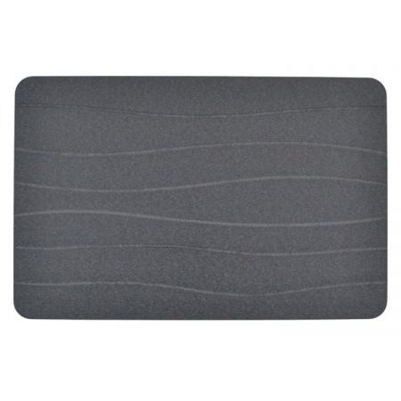 Πατάκι μπάνιου από διατομίτη γκρι 60x39εκ Ankor 847457