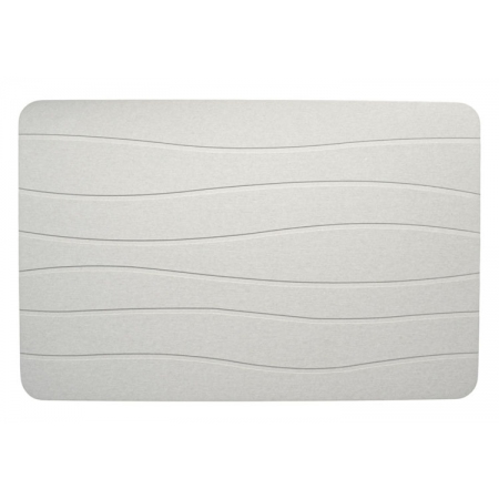 Πατάκι μπάνιου από διατομίτη λευκό 60x39εκ Ankor 847464