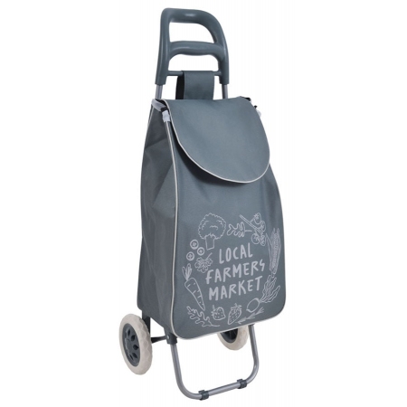 Καρότσι λαϊκής υφασμάτινο Λαχανικά γκρι 96εκ Ankor 849482
