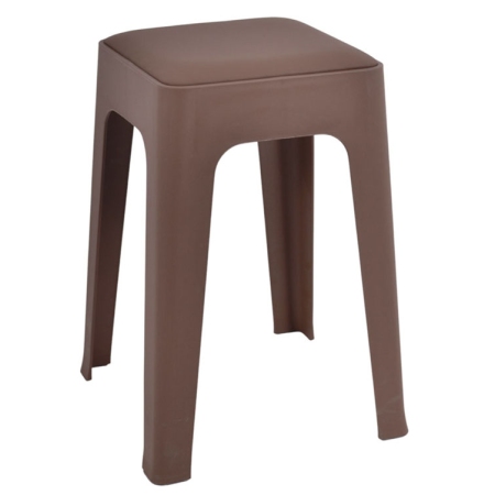 Σκαμπώ πλαστικό καφέ 35x35x48εκ Ankor 850938