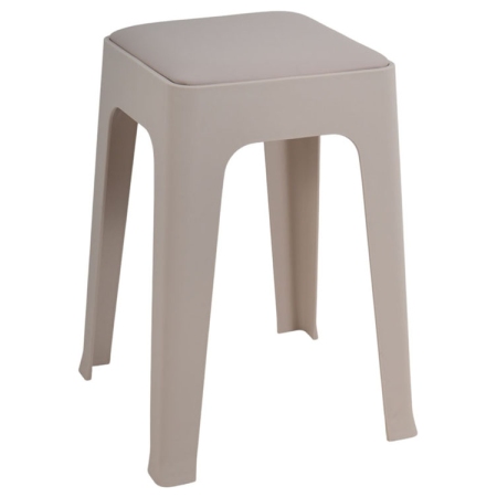 Σκαμπώ πλαστικό μπεζ 35x35x48εκ Ankor 850921