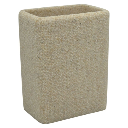 Ποτηράκι μπάνιου πολυεστερικό μπεζ 8.5x5.5x11.5εκ Ankor 850112