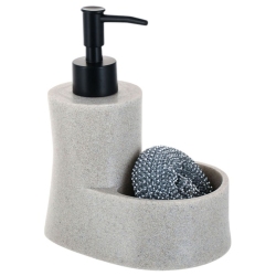Dispenser με θήκη για σφουγγάρι πολυεστερικό μπεζ 14.5x10.5x17.5εκ Ankor 850037