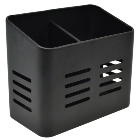 Κουταλοθήκη μεταλλική μαύρη 16x9x13.5εκ Ankor 846825