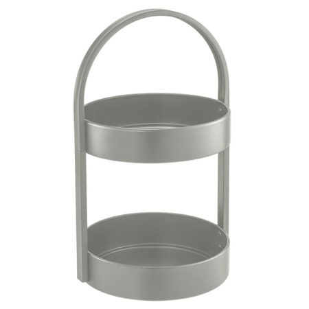 Φρουτιέρα διπλή μεταλλική λαδί 24.5x22.5x40εκ Ankor 850167