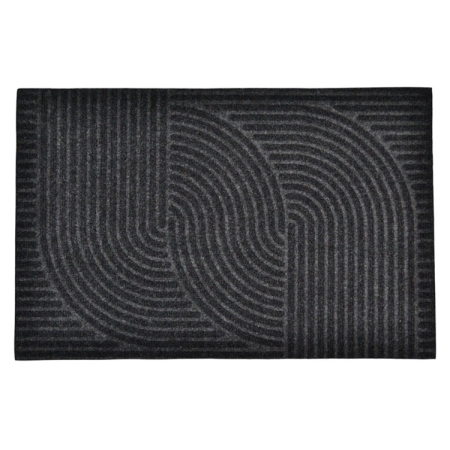 Πατάκι εισόδου Κύκλοι μαύρο 60x40εκ Ankor 848331