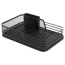 Πιατοθήκη μεταλλική μαύρη 42.5x28x10.5εκ Ankor 850242