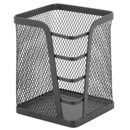 Κουταλοθήκη μεταλλική μαύρη 11.2x11.2x14.5εκ Ankor 850204