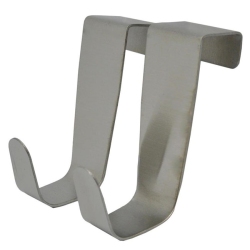 Κρεμάστρες πόρτας σετ 2 τεμαχίων ανοξείδωτο ασημί 2.5x6.5x8εκ Ankor 791729