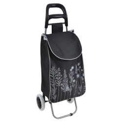 Καρότσι λαϊκής υφασμάτινο Λουλούδια μαύρο 96εκ Ankor 852222