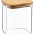 Βάζο αποθήκευσης γυάλινο με ξύλινο πώμα 650ml Ankor 853403