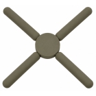 Σουπλά σιλικόνης αναδιπλούμενο taupe 21.5x21.5x1.5εκ Ankor 854158