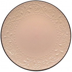 Πιάτο ρηχό κεραμικό ροζ/καφέ 27εκ Ankor 78357-108