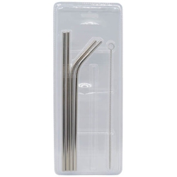 Καλαμάκια ανοξείδωτα σετ 4 τεμαχίων 21.5εκ Ankor 797974