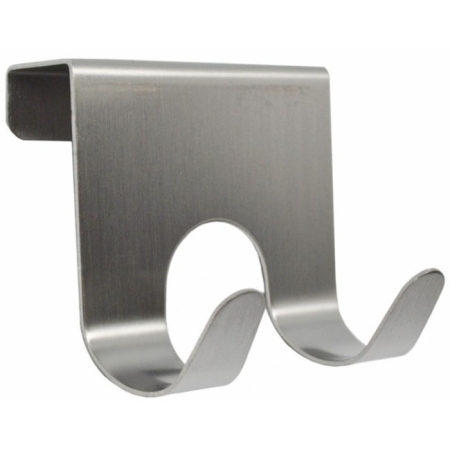 Κρεμάστρα πόρτας ανοξείδωτη 2 θέσεις ασημί 7εκ Ankor 791736