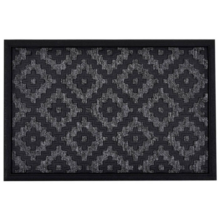 Πατάκι εισόδου γκρι/μαύρο 60x40εκ Ankor 804528